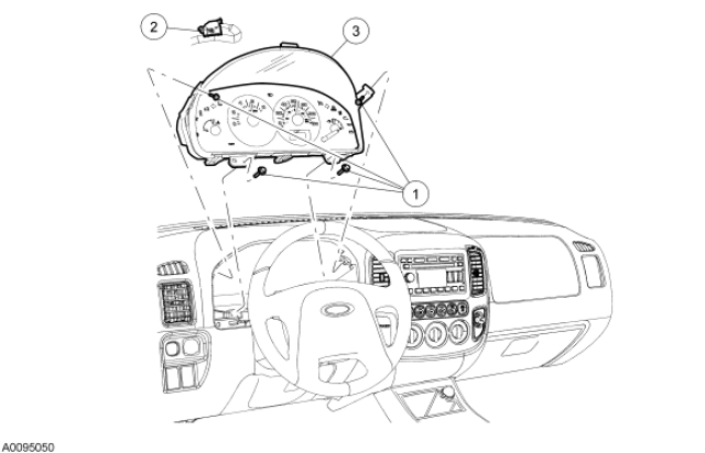 2005 Ford Escape dashboard Gauges not working - 1