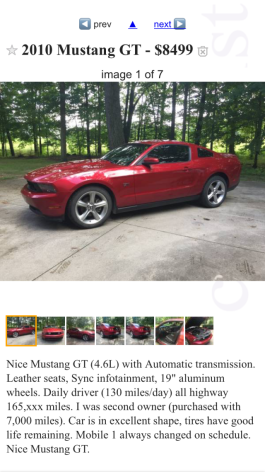 2010 mustang gt 165,000 miles for 8500 - 1