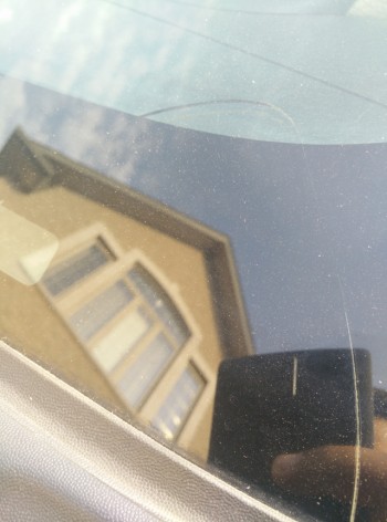 My ford f150 windshield cracked - 1