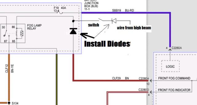 Jumper wire mod to cars relays