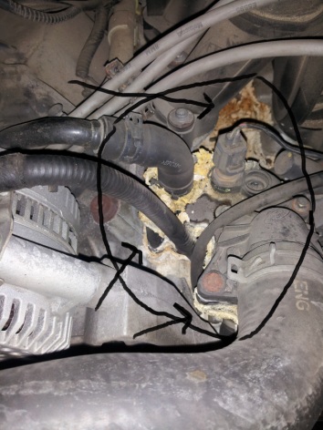 Would this problem be connected to my low coolant issue - 1