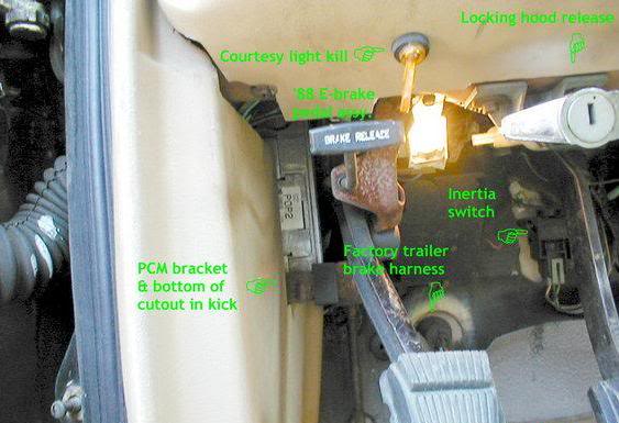I need to know where the gas reset switch is at on a ford expedition 1989 - 1