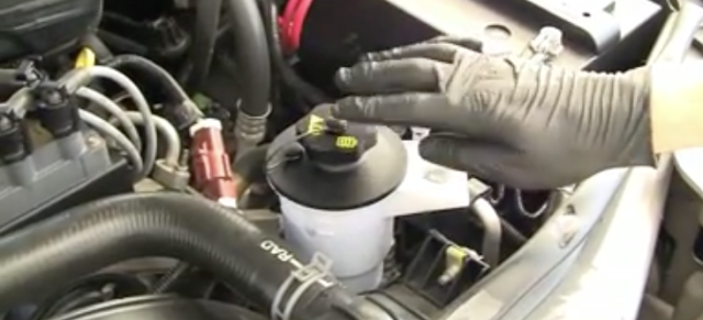 Where is the power steering on a 2002 Ford Explorer