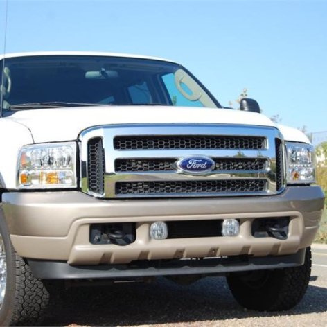 The Chrome Grille on a 05-07 Ford F-250 are the bars plastic or metal