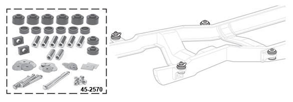 Where are my 97 f150 body mounts