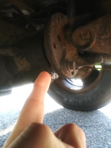 What is causing this leak in my 93 ford ranger thats on the back axel