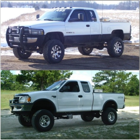 1993-2000 Model Ford F150 Trucks vs 1993-2000 Model Dodge Ram 1500 Trucks